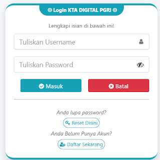 Register PGRI Kalteng - Persatuan Guru Republik Indonesia Cabang Kabupaten Kalteng